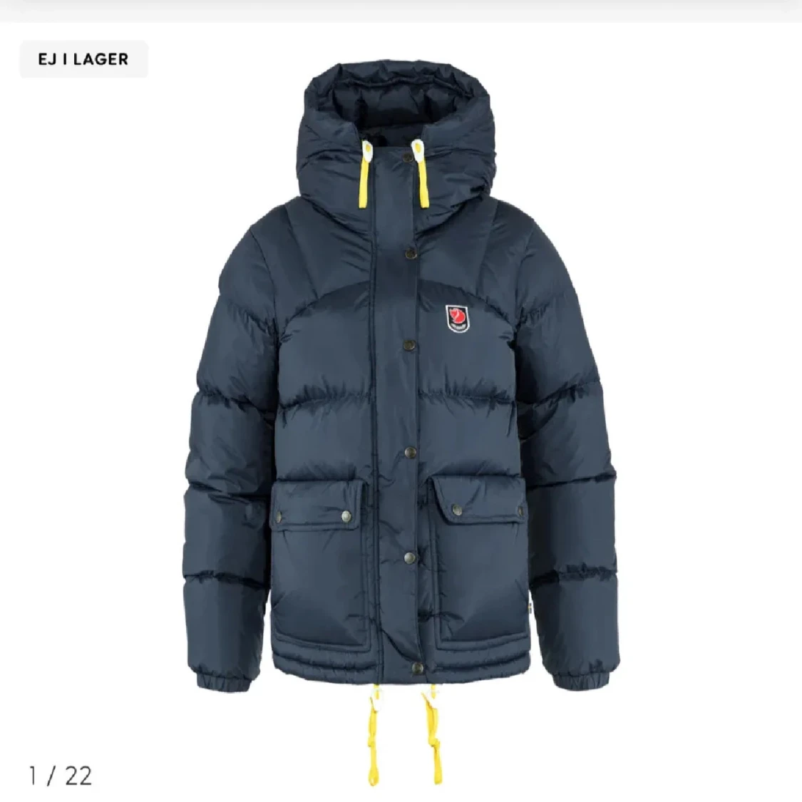 Mörkblå dunjacka från Fjällräven