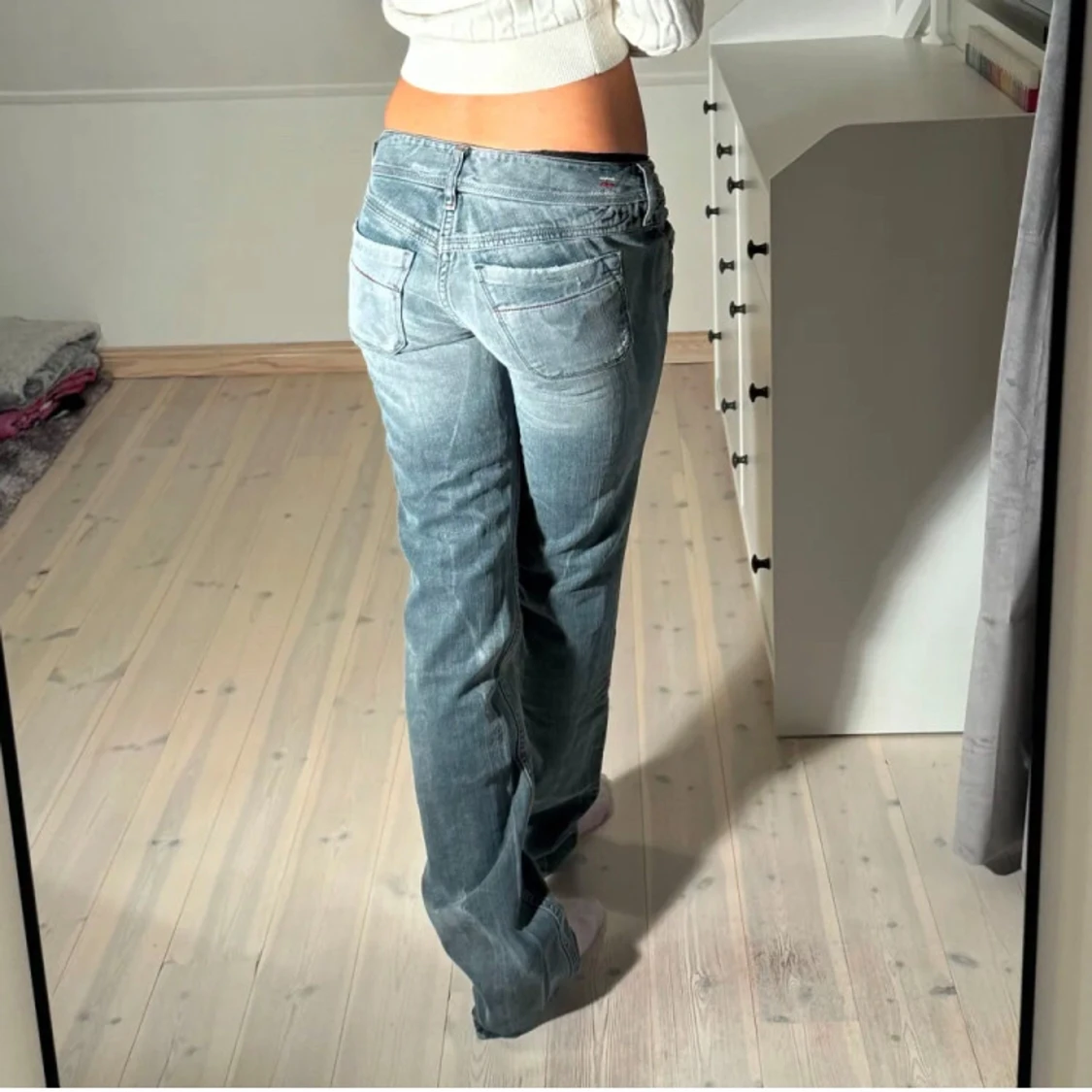 Blå Disel jeans i bootcut-stil - 91