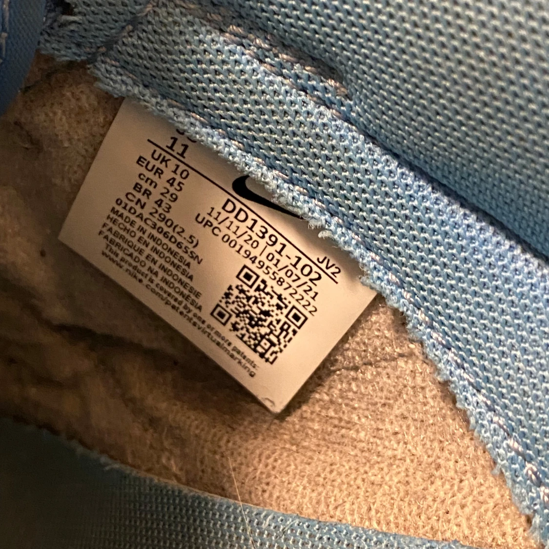 🔵Nike dunk UNC 🔵 - 92