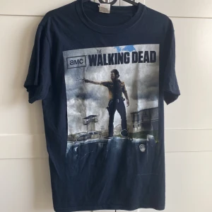 Svart The Walking Dead t-shirt - Säljer en svart t-shirt med tryck från The Walking Dead. 