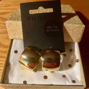 *NY*Talulla-Guldpläterade örhängen Fr Pilgrim, Julklappstips! - Guldpläterade extra breda hoops Shiny finish för en lyxig vibe Mått 23 mm i diameter Säsongens go-to item 98% Återvunnet Mässing, 1% Stål, 1% Plätering. Nickel & Blyfritt. Dansk design-handcrafted Nypris: 399 kr, Pris nu: 160 kr (Kommer i presentask)