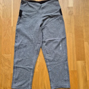 Träningsbyxor Soc - Träningsbyxor från SOC. Nyskick. Trekvarts. Stretchbar. Liten ficka på insidan vid magen. Storlek 36. 48% nylon, 44% polyester, 8% elastan.