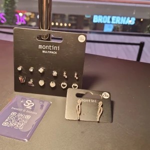 Örhängen  - Pris är diskuterbart!! Helt oanvända, fick i en mysterybag och är inte min stil. Kostar 210 totalt från början men sänker priset. 