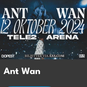 Antwan ståplats  - Bakre ståplats för 500 kan diskutera om priset.  Om ni har frågor ställ.