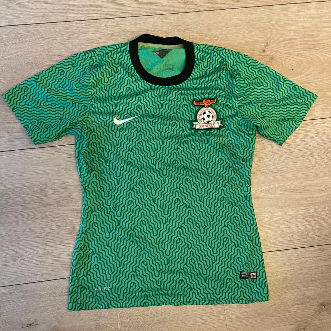 Zambia 2012 Hemmatröja 🟢🟠🇿🇲fotbollströja 