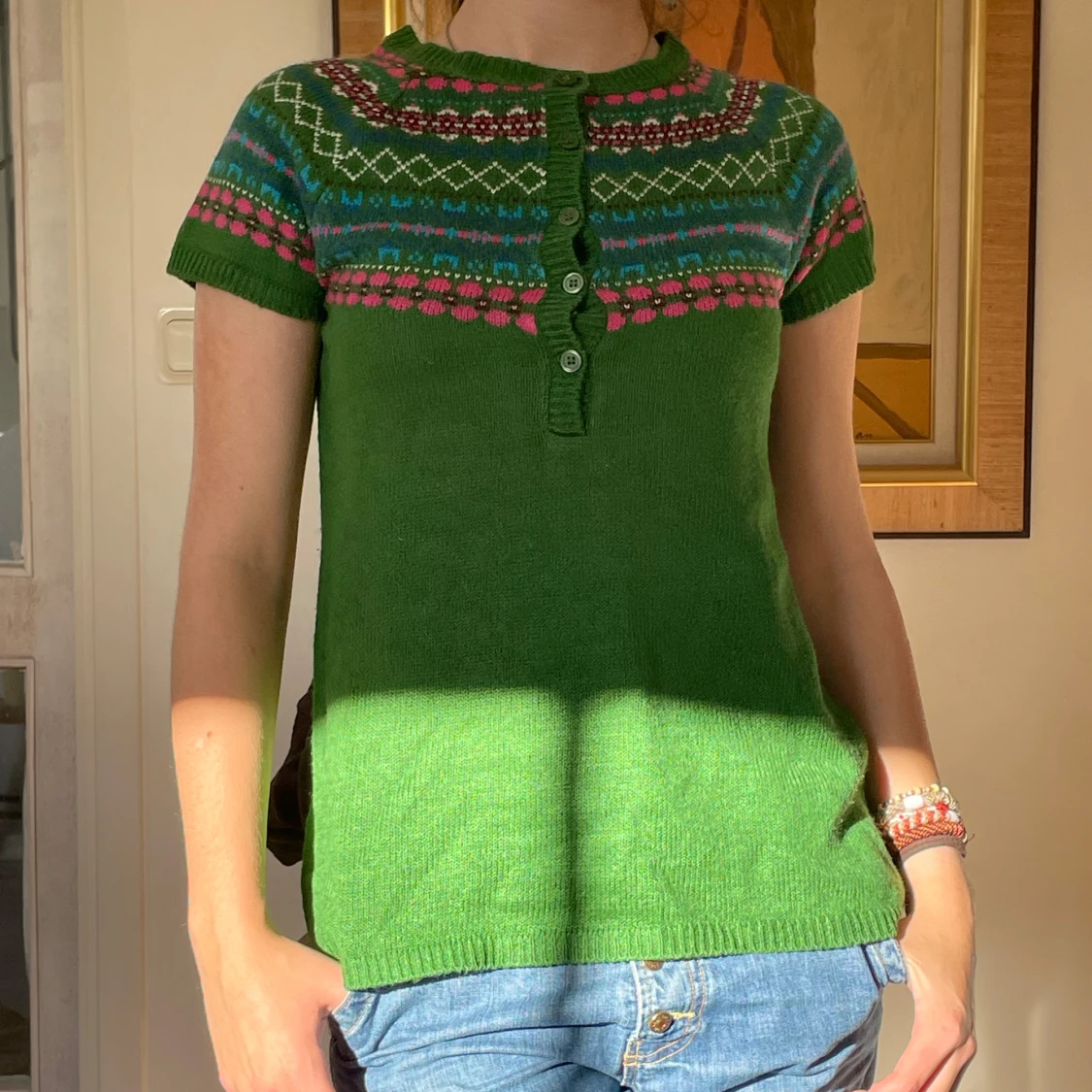 Bohemisk stickad tröja