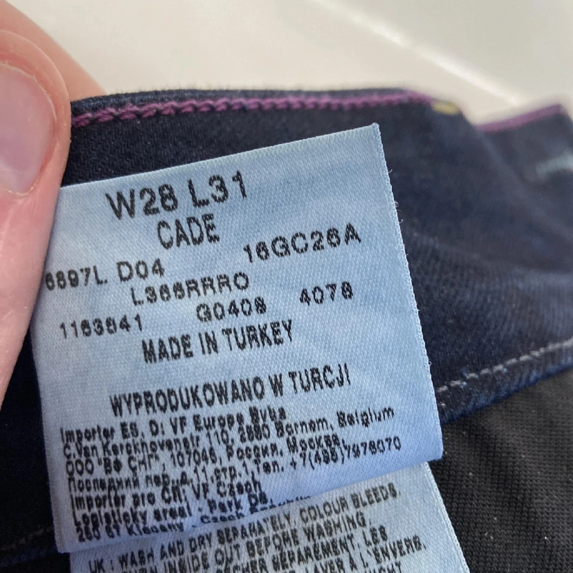 Mörkblåa lee jeans - 3