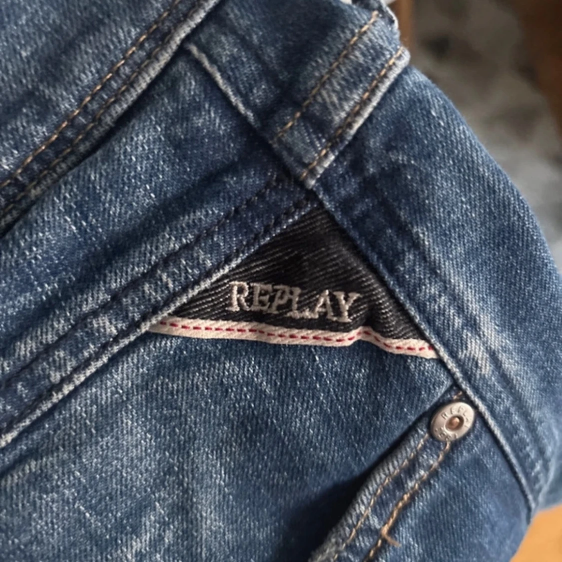 Blå jeansbyxor från Replay - 4