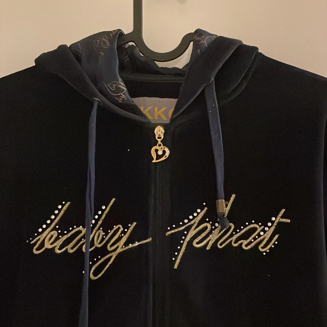 Mörkblå Baby phat hoodie  - 91