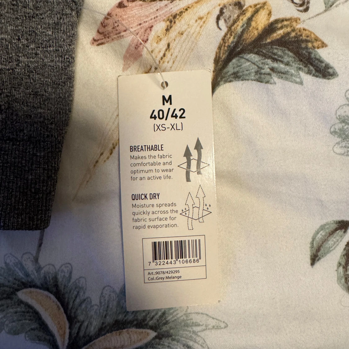 Grå sport-bh från In Motion - 92