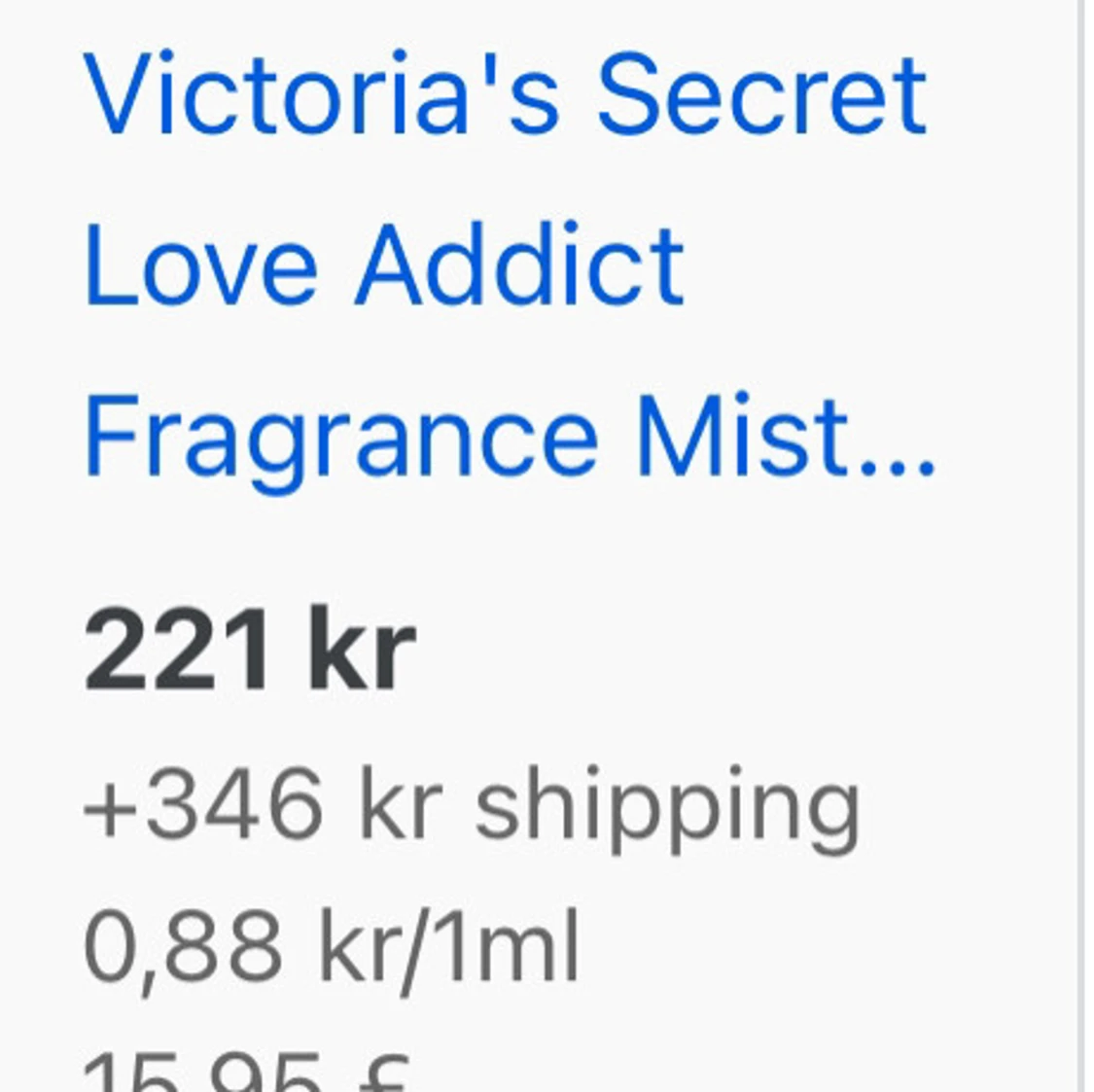 Victoria's Secret Love Addict Fragrance Mist - 93