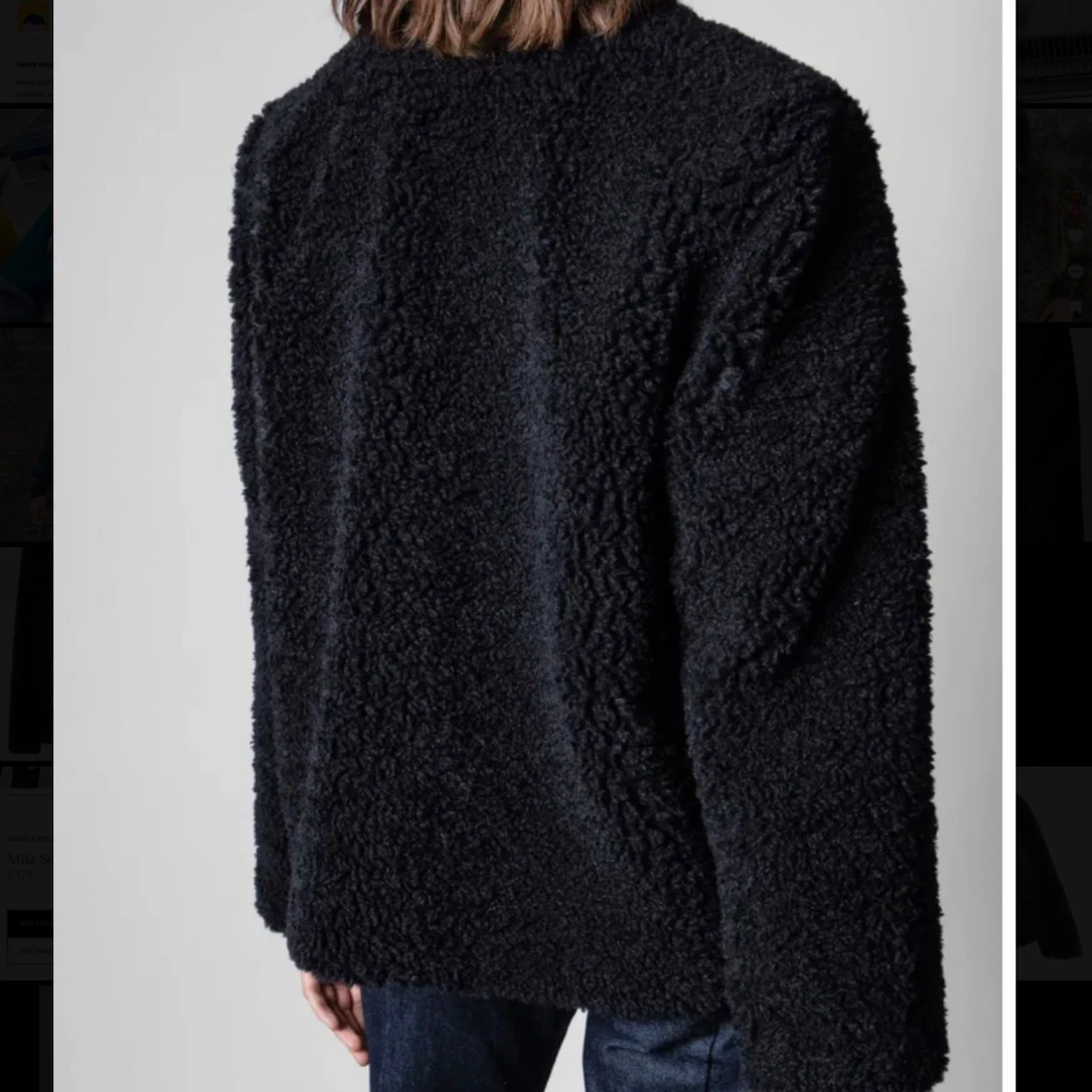 Svart teddyjacka från Zadig & Voltaire  - 90