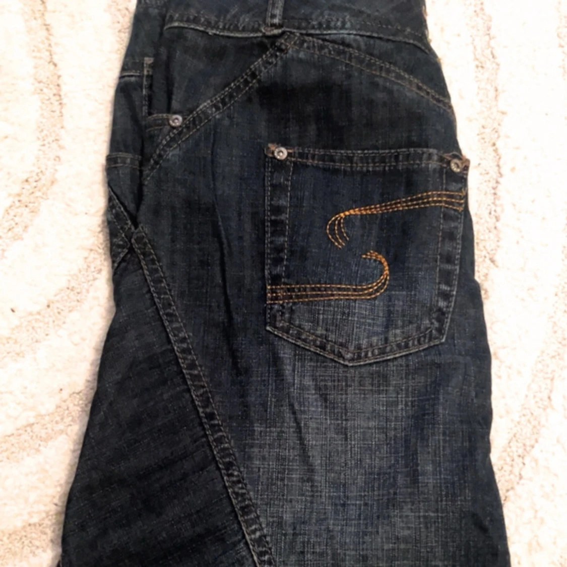 Mörkblå jeanskjol - 90