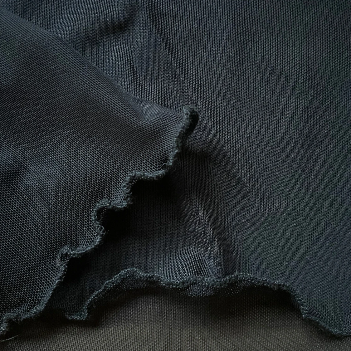 Svart långärmad genomskinlig topp - 90