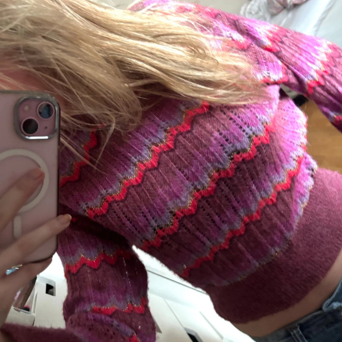 Färgglad stickad tröja😋🥰 - 90