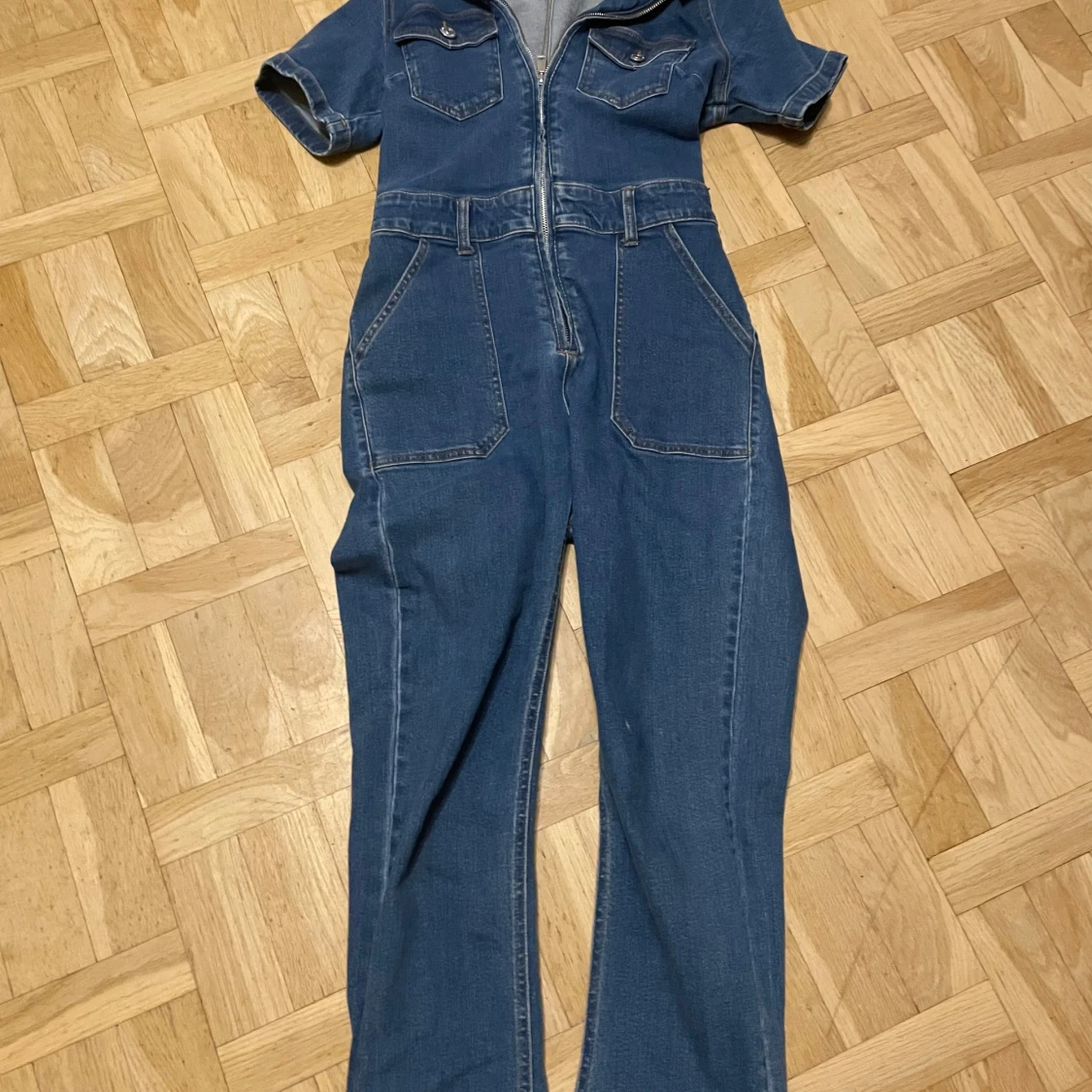 Blå jeans jumpsuit