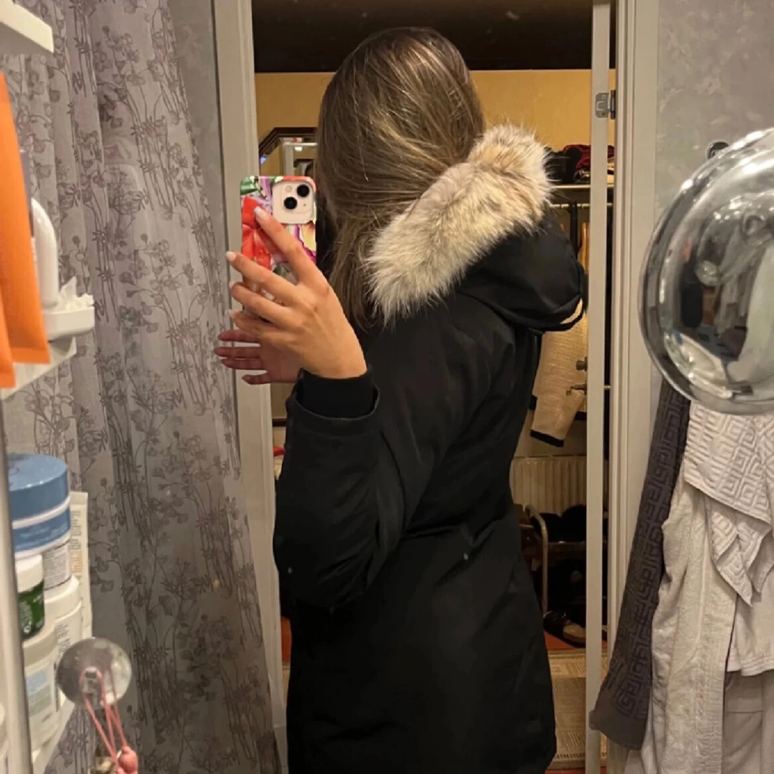 Svart canada goose jacka