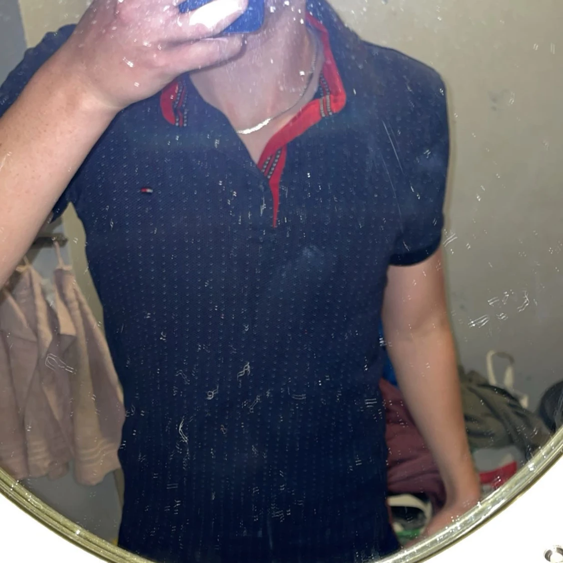 Blå pikétröja från Tommy Hilfiger - 2