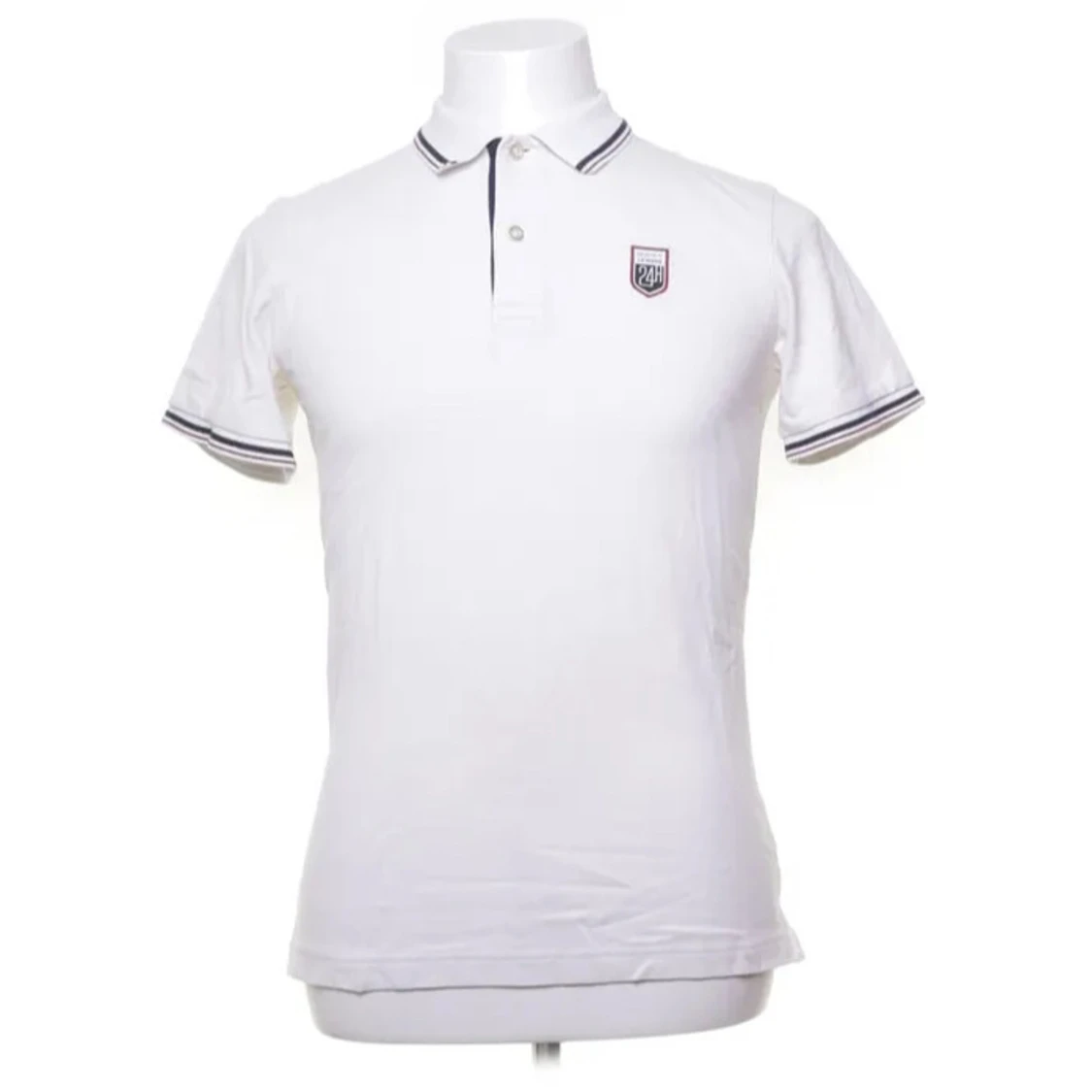 Vit pikétröja från GANT x Le Mans