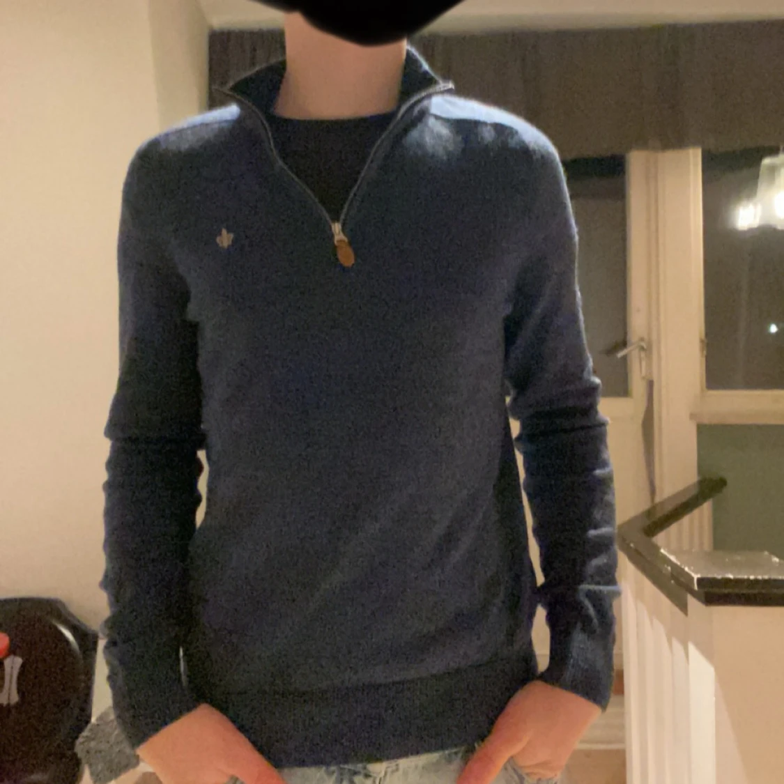 Morris zip 100% merinoull  - 1