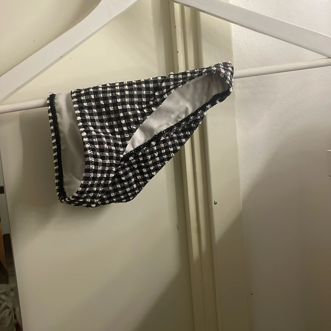 Svartvit rutig bikini