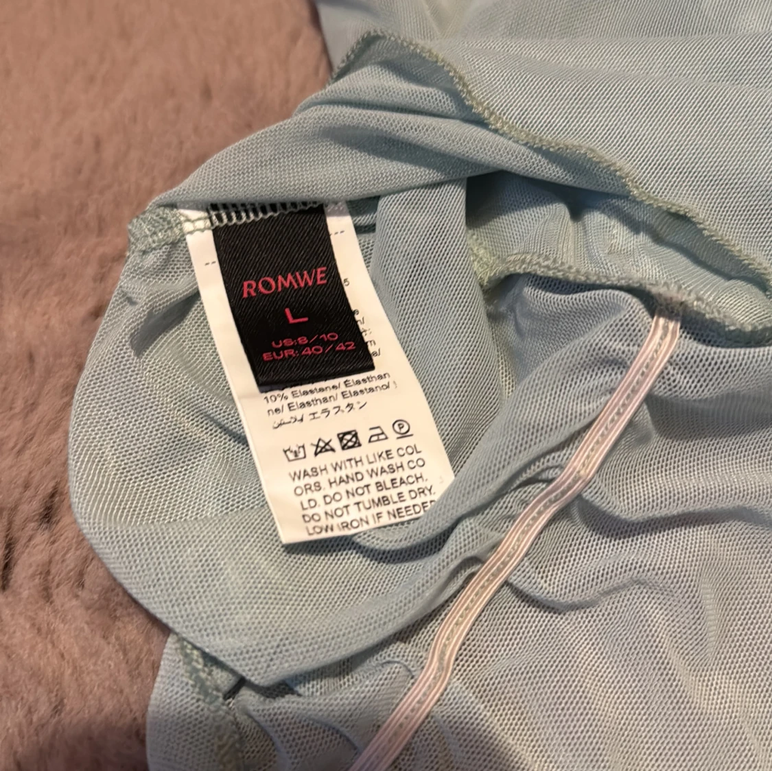 Blågrön topp med snäckdetaljer från Romwe - 2