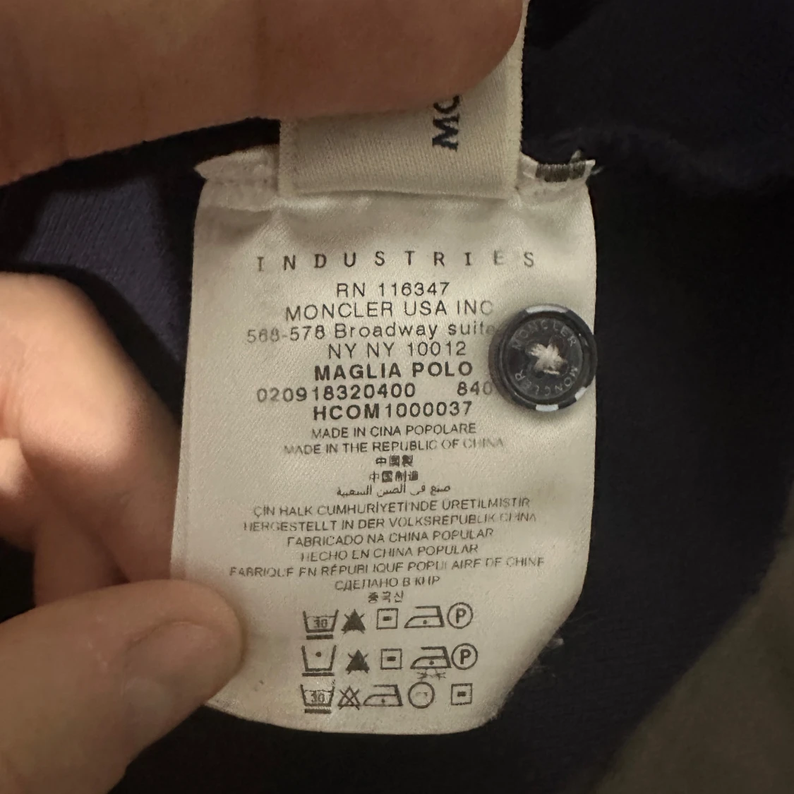 Navy pikétröja från Moncler - 91