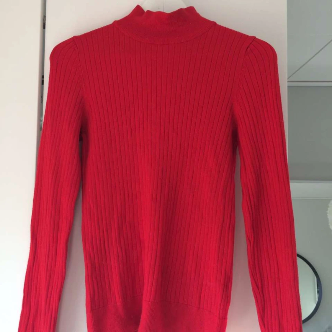 Red Turtleneck Sweater 