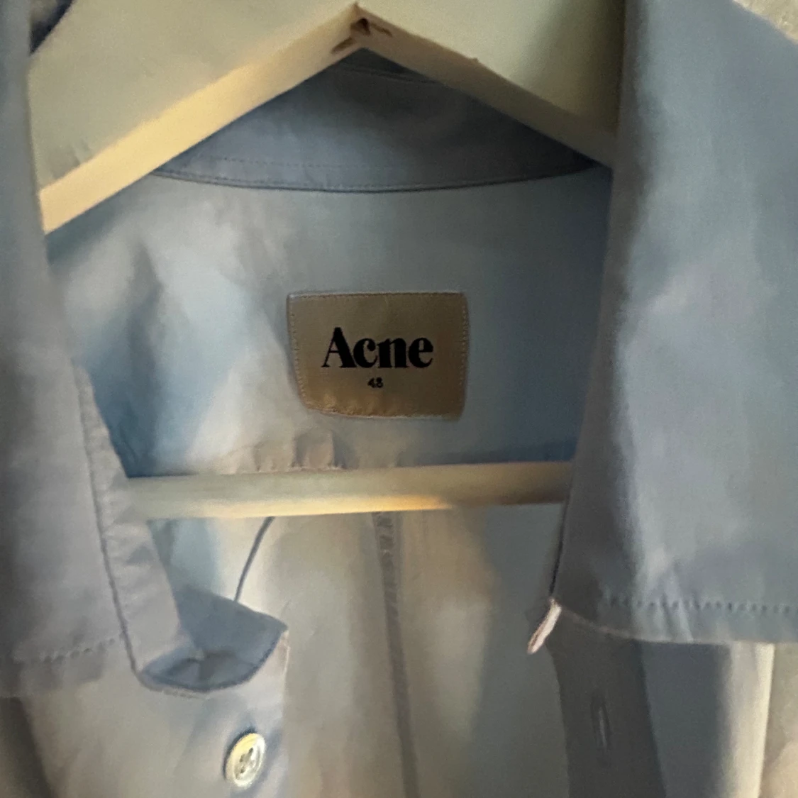 ljusblå acne skjorta - 91