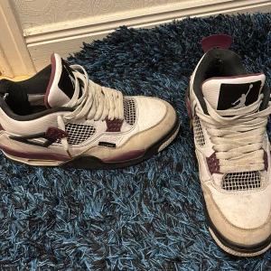 Jordan 4 Paris Saint Germain - lite slitna men gör rent dom innan jag skickar förstås!