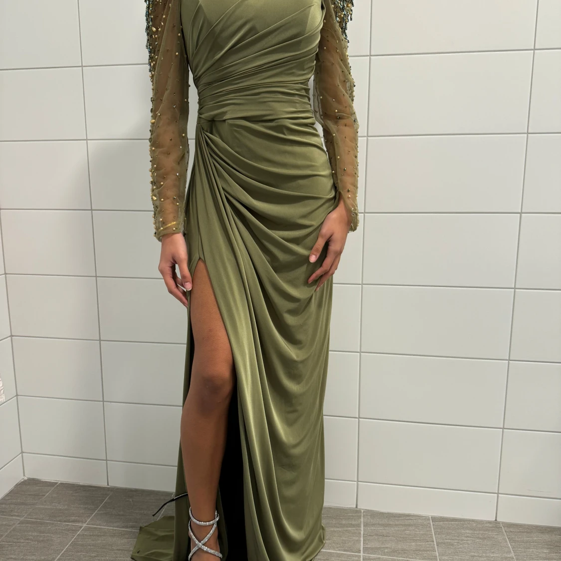 Grön aftonklänning  - 90