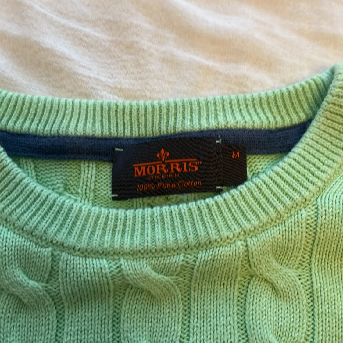 Äkta Morris stickad tröja grön - 1