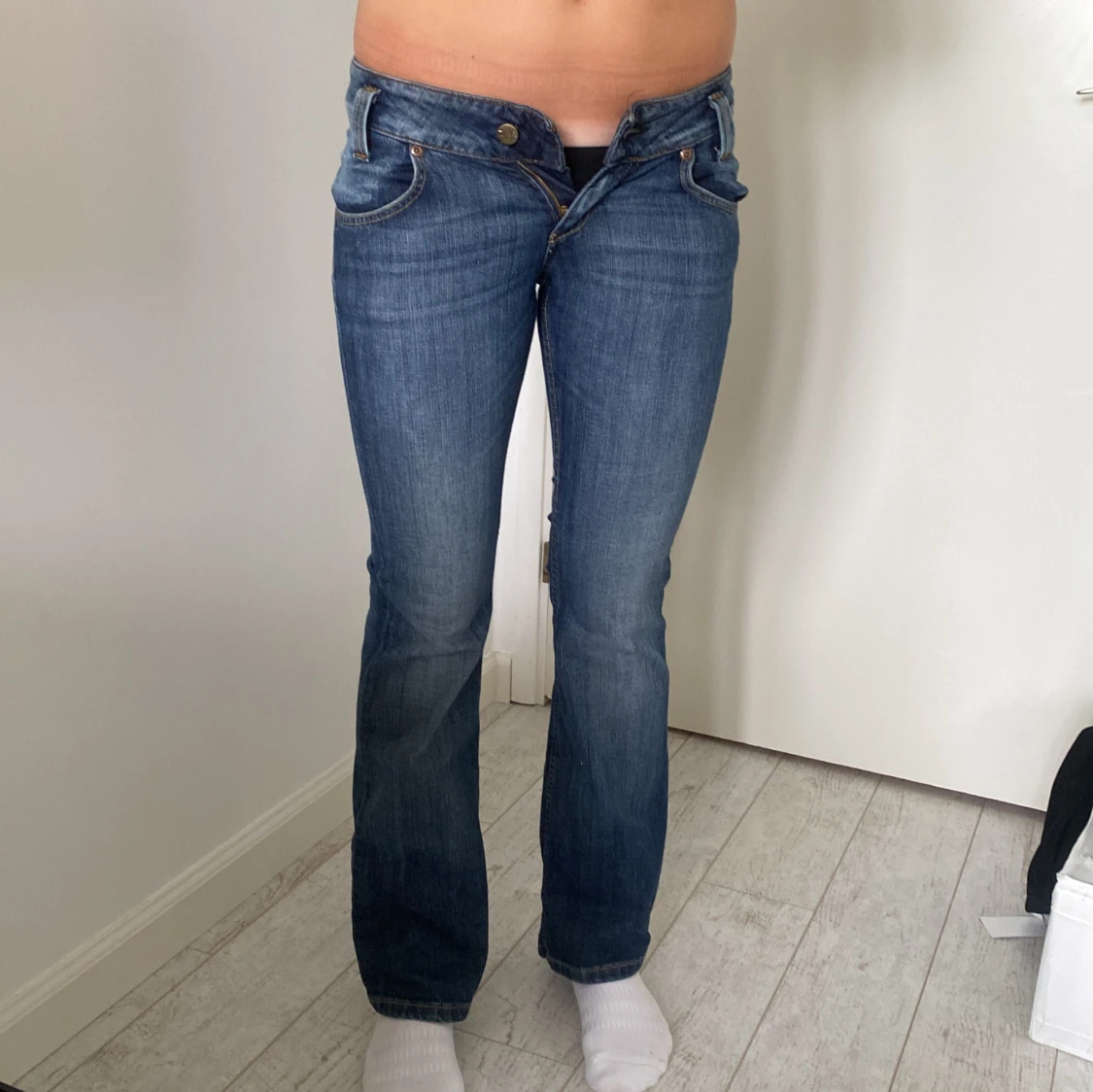 Lågmidjade bootcut jeans - 93