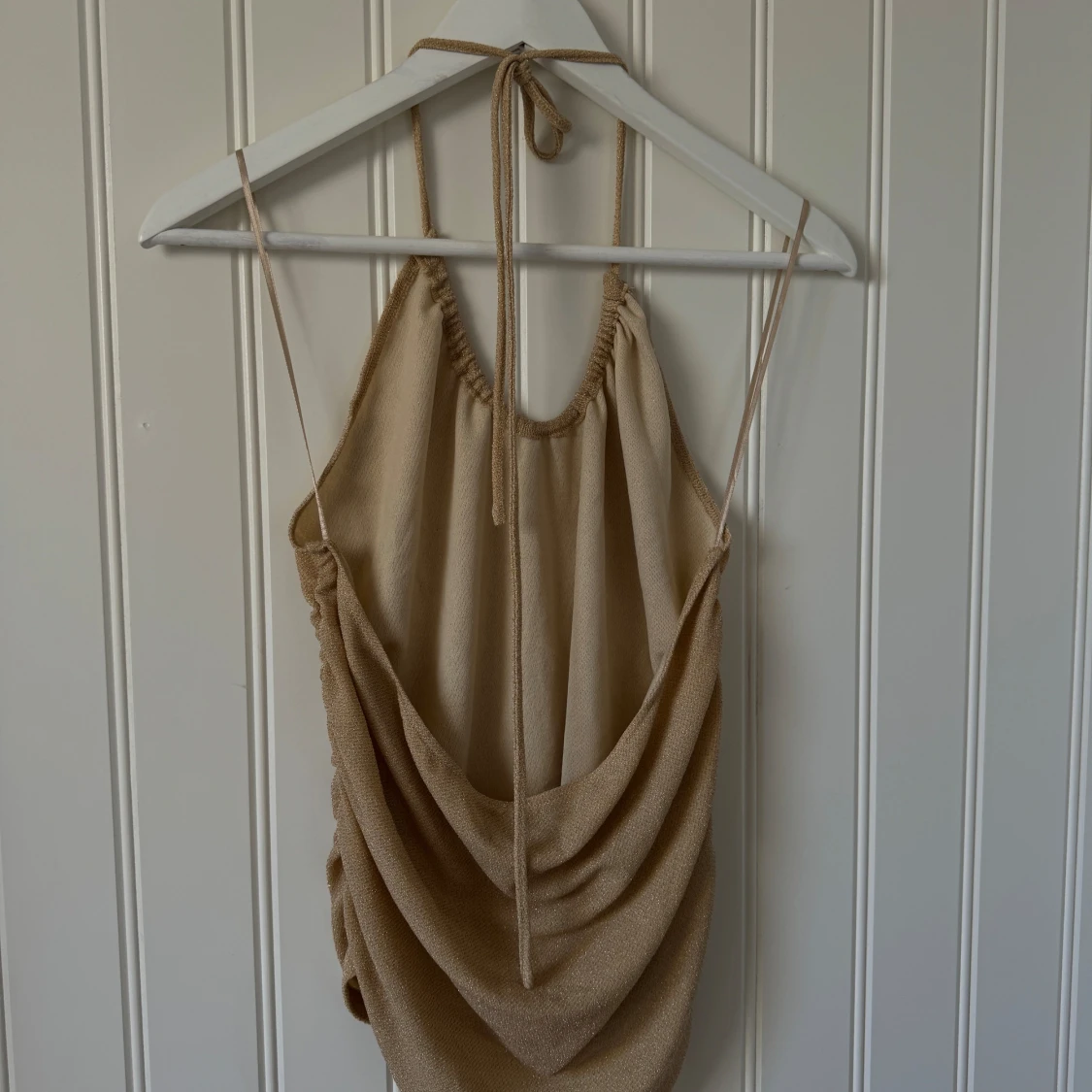 Glittrig festtopp/linne - 90