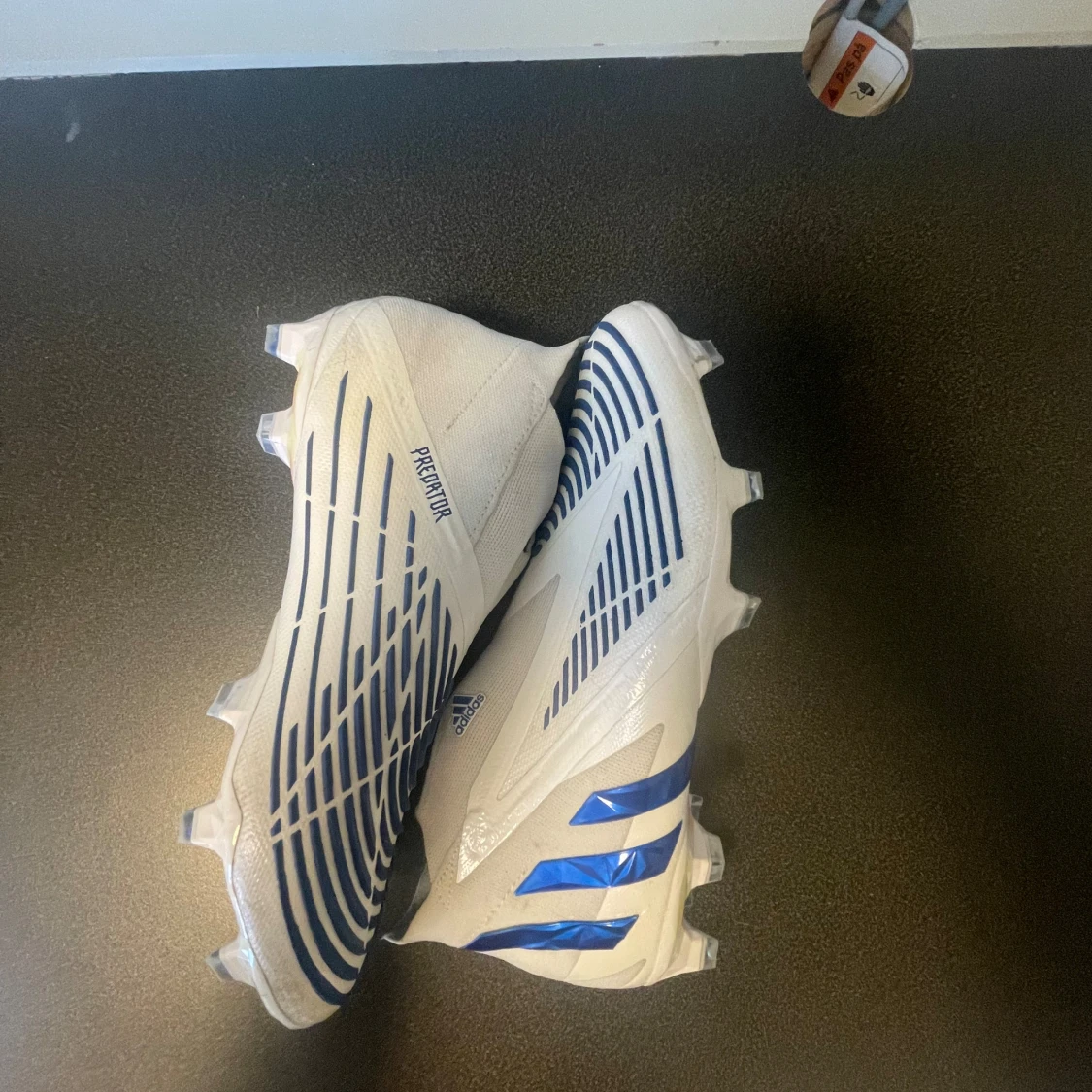 adidas Predator Edge + FG Diamond Edge - Vit/Blå - 92
