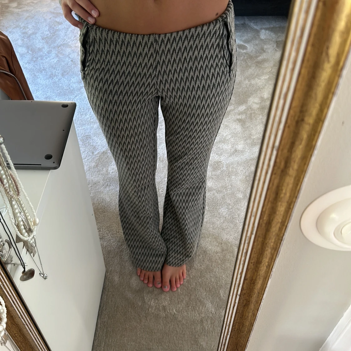 Mönstrade kostymbyxor - 91