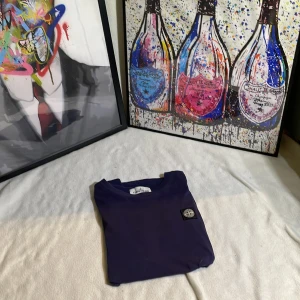 Stone island T-shirt - Stone island T-shirt, litet hål i T-shirten kolla bild 4 och så är den lite sol blek därav priset, kom dm för frågor och funderingar!