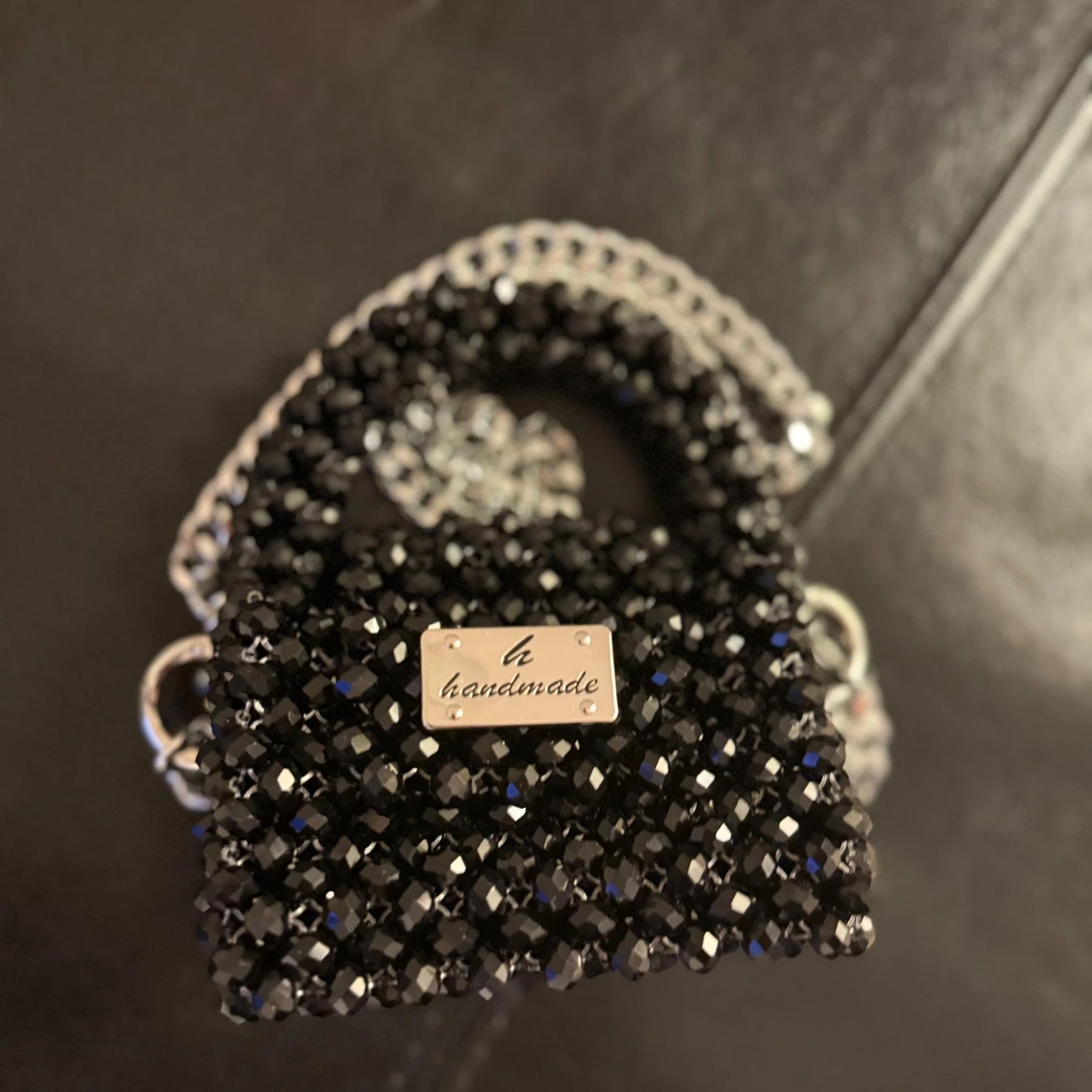 “Black glittery handbag - 1