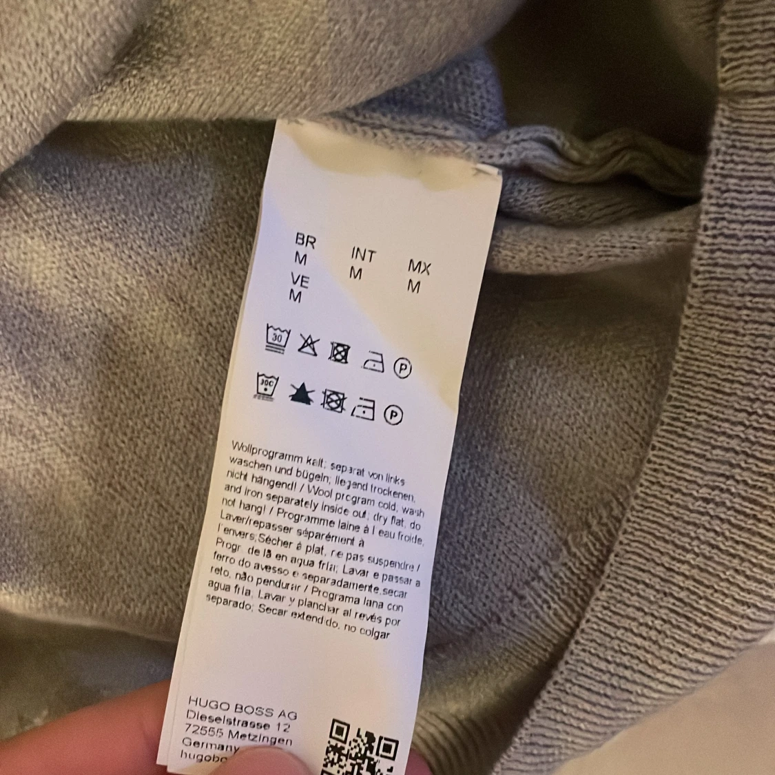 Grå ull tröja från Hugo Boss - 3