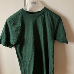 Grön t-shirt från Yôke - Säljer en snygg grön t-shirt från Yôke i storlek S. Den är i bomull och har en klassisk rund halsringning. Perfekt för vardagsbruk eller sommarens äventyr. T-shirten är i bra skick och redo för en ny ägare!