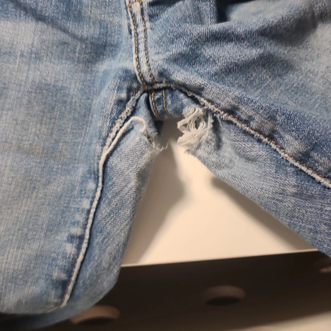 Blå bootcut jeans - 92