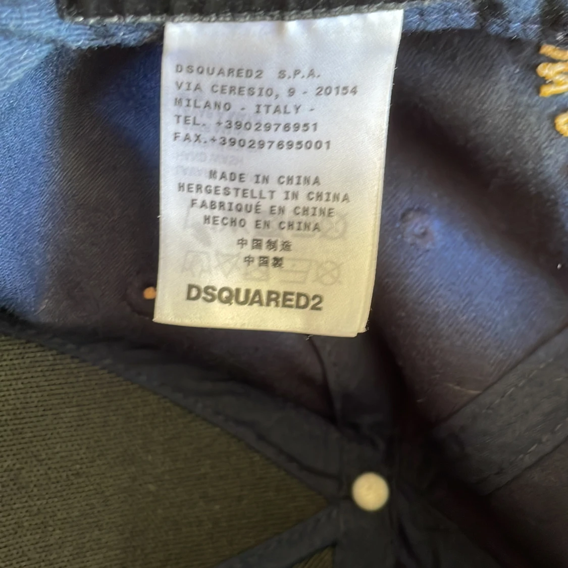 Blå Dsquared keps - 90