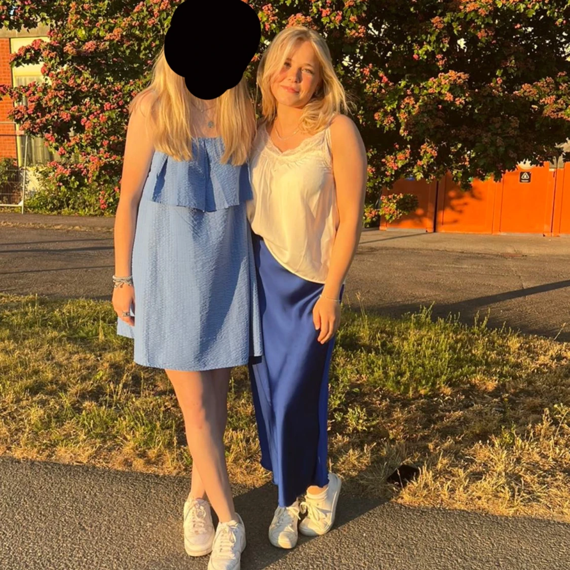 superfin blå klänning  - 91