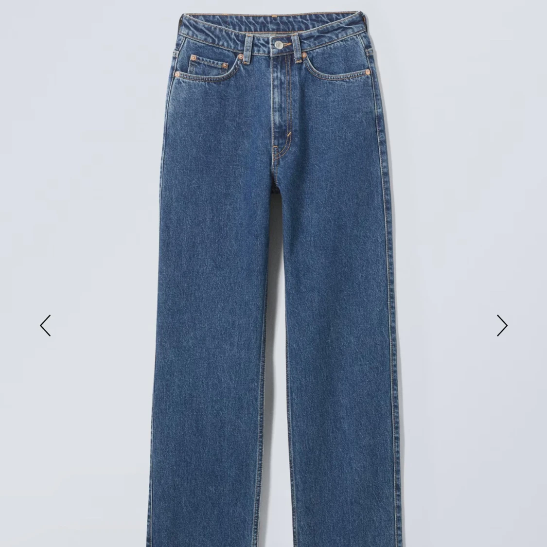 High waist jeans från weekday