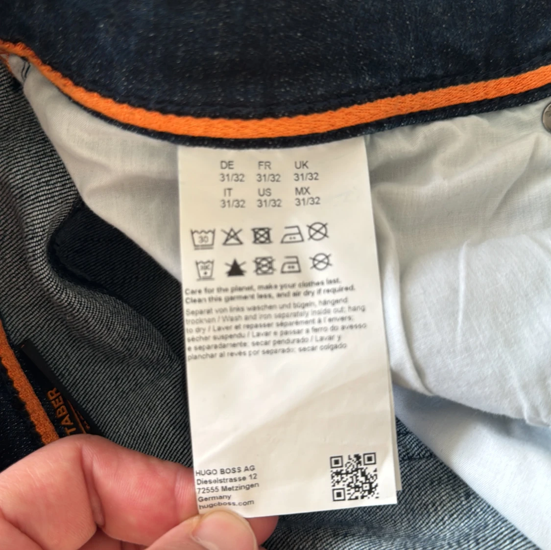 Mörkblå jeans från Hugo Boss - 92