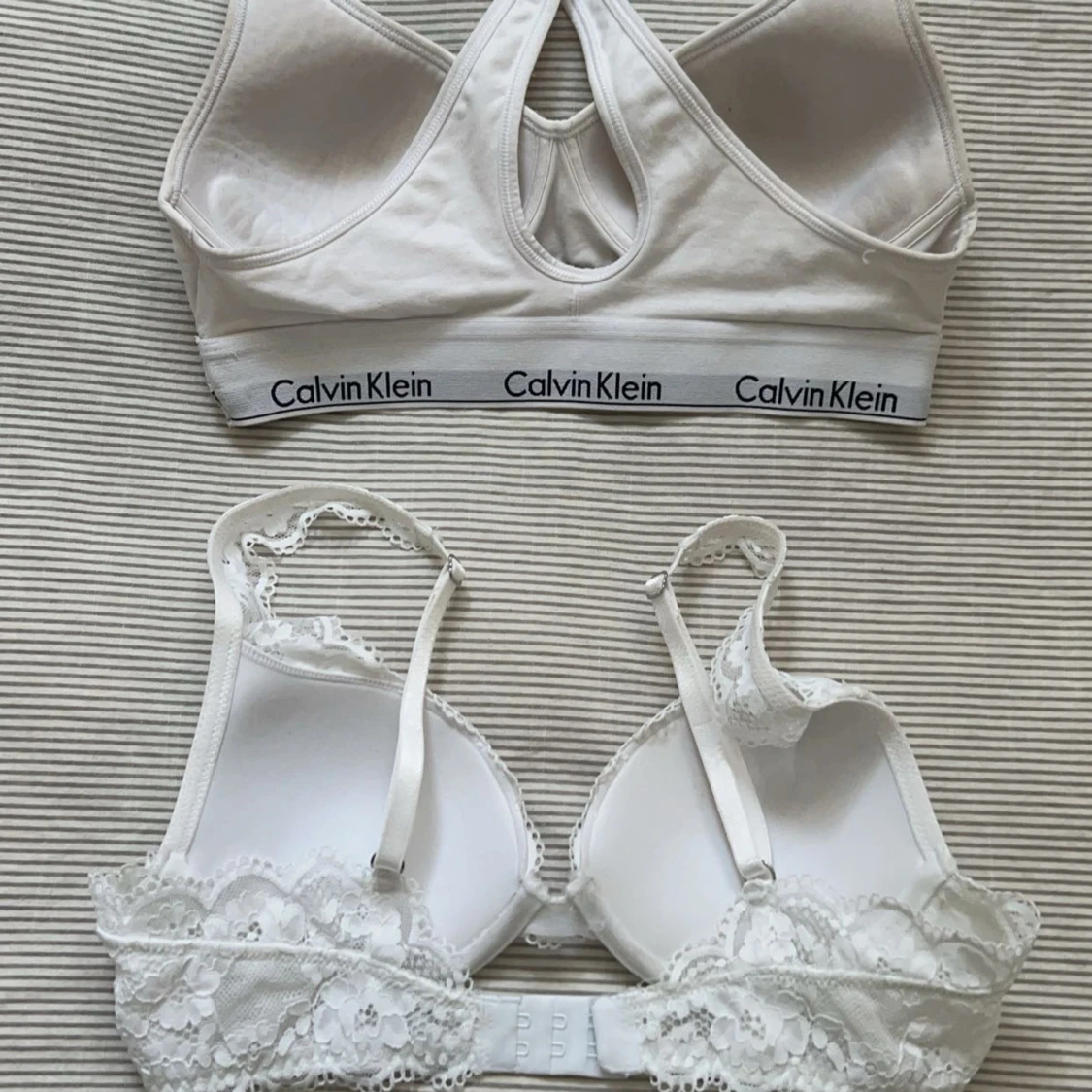 Vit Calvin Klein bh & vit spets bh - 90