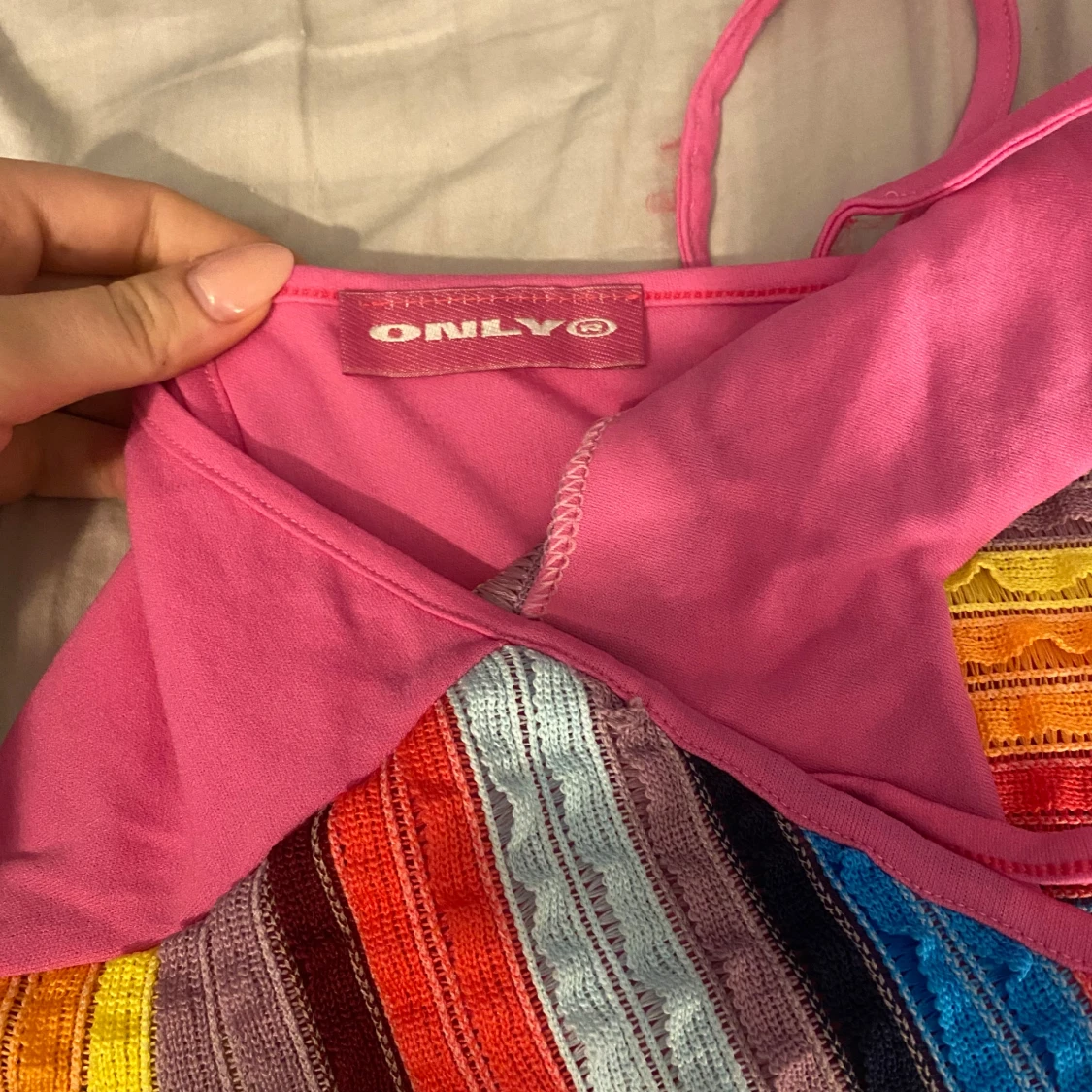 Färgglad randig topp från ONLY - 92