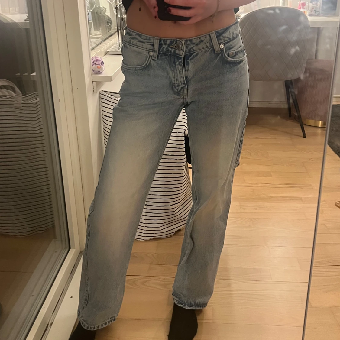 Blåa jeans från Weekday