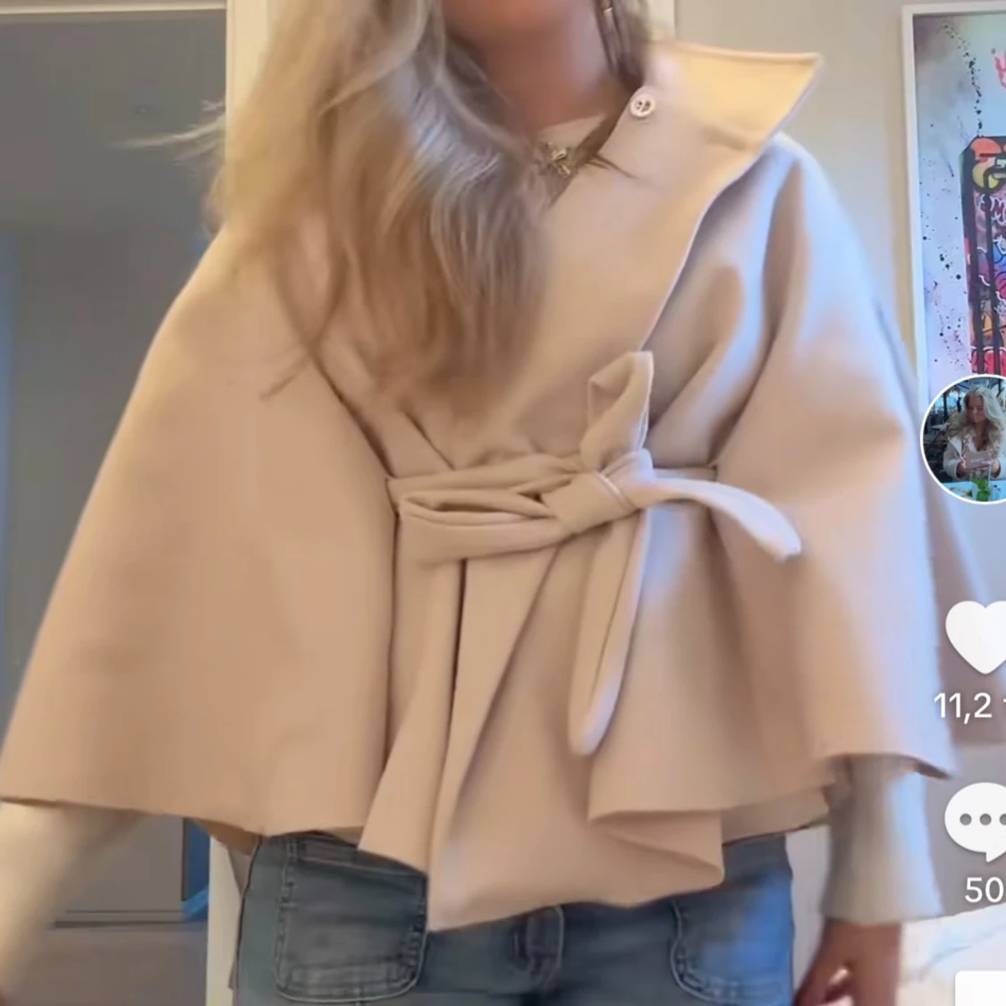 Beige Missäy poncho  - 1