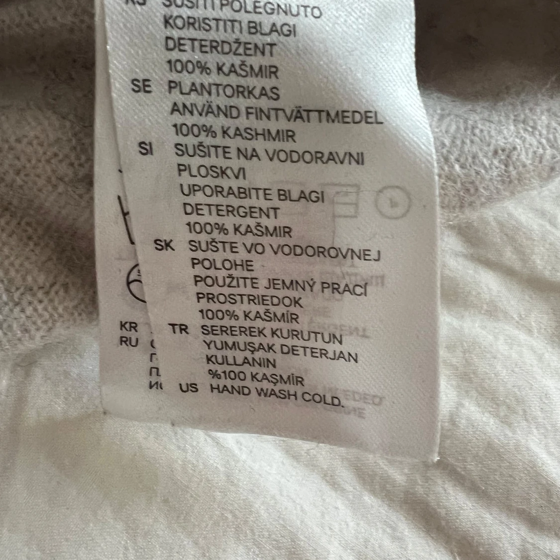 Beige kashmir tröja  - 1